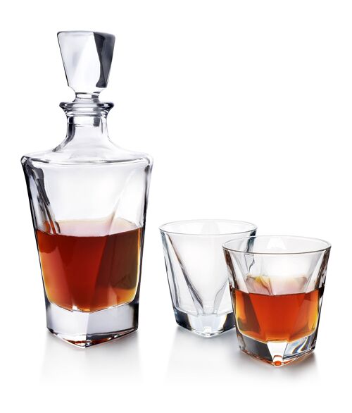 EVA TRIANGLE Carafe + 6 glasses 280ml/780ml