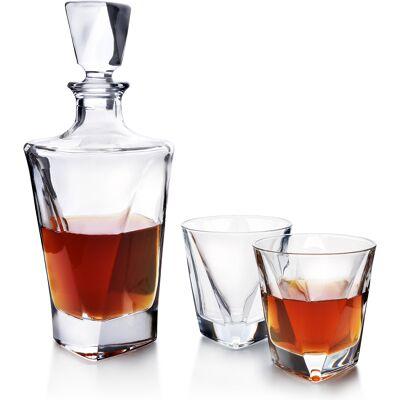 EVA TRIANGLE Carafe + 6 glasses 280ml/780ml