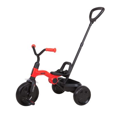 Qplay Ant Plus Red Folding Trike with Push Bar