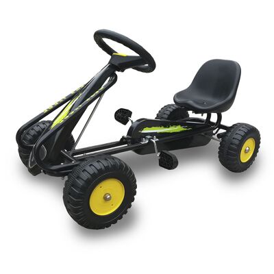 Kids Go Kart Pedal Car - Black