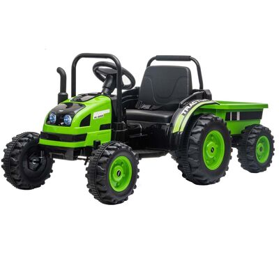 green electric tractor
