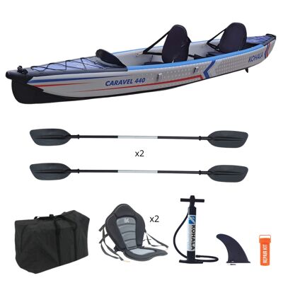 Kayak gonfiabile a 2 posti - Kohala Caravel 440 - 4,4 m