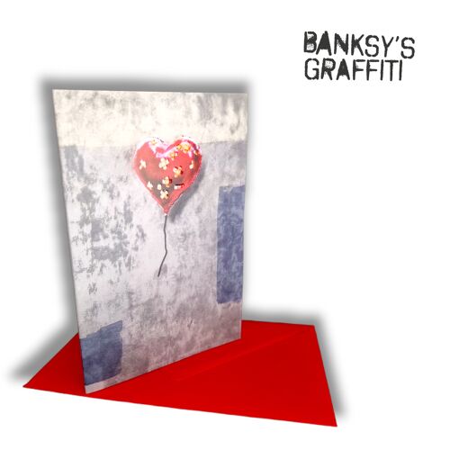 Banksy Biglietto Augurale - Cuore bendato