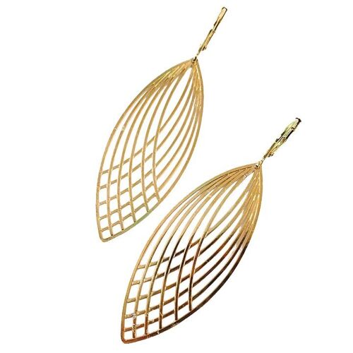 Boucles d'oreilles Mesh Plaqué Or