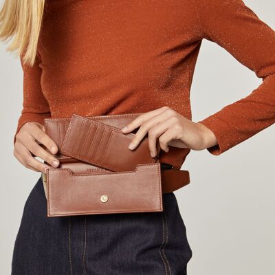 SHELLAC MINI WALLETS | Brown