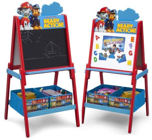 Paw Patrol Dubbelsided Storage Easel - Blue/Red