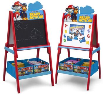 Chevalet de Rangement Double Face Paw Patrol - Bleu/Rouge 1