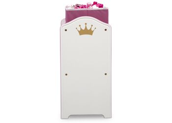 Organisateur de jouets à bacs multiples Princess Crown - Blanc/Rose 5