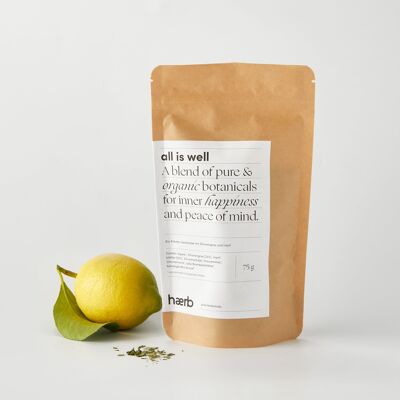all is well // lemongrass and ginger - Classic Bag (75g / 21 servings)