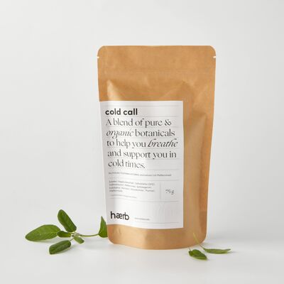 cold call // sage and peppermint oil - Classic Bag (75g / 21 servings)