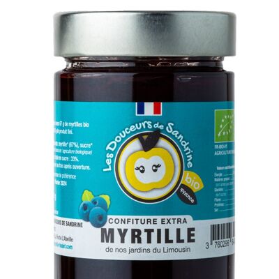 Confiture Extra Myrtille BIO 350G