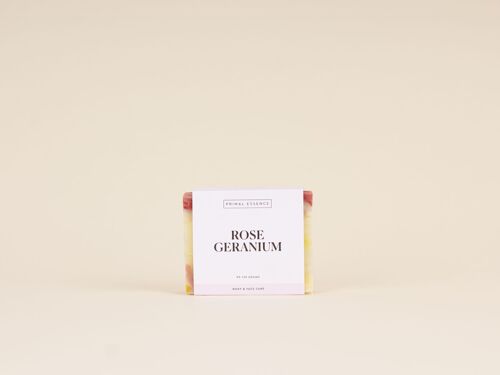 ROSE GERANIUM body & face soap - 100g