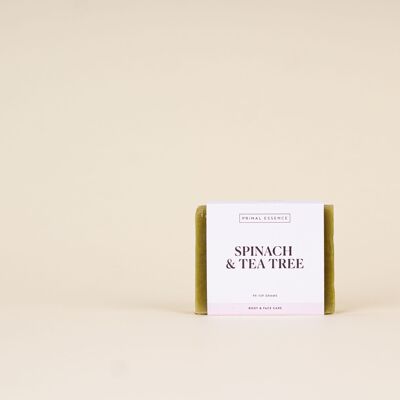 Jabón facial y corporal SPINACH TEA TREE - 100g