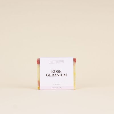 ROSE GERANIUM body & face soap - 50g