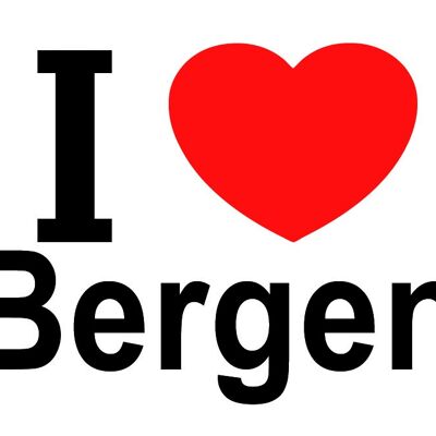 Imán de nevera I Love Bergen