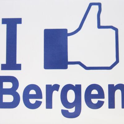 Magnete per frigorifero Mi piace Bergen