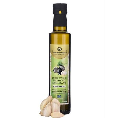 250 ml di olio d'oliva con aglio fresco