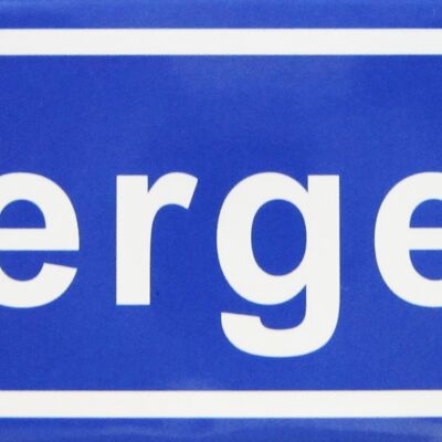 Fridge Magnet Town sign Bergen