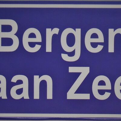 Aimant de réfrigérateur Panneau de ville Bergen aan Zee