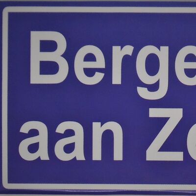 Imán de nevera Signo de la ciudad Bergen aan Zee