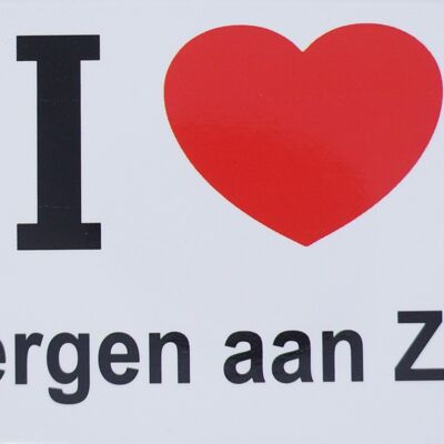 Imán de nevera I Love Bergen aan Zee