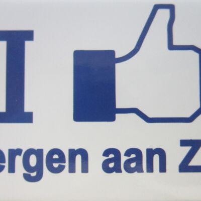 Magnete per frigorifero Mi piace Bergen aan Zee