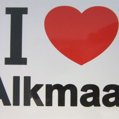Imán de nevera I Love Alkmaar