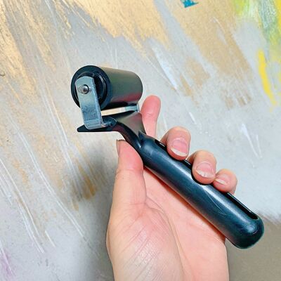 Rubber roller 5.5cm, brayer ideal for lino, relief, block printing, stamping and other arts and craft activities