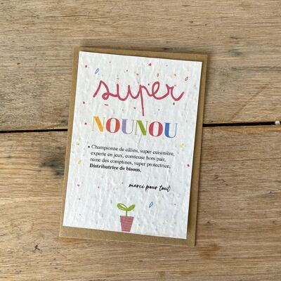 Carte Merci super Nounou