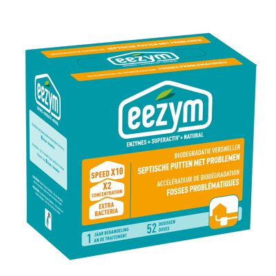 Eezym - Accélérateur de biodégradation fosses problématiques (52 doses)