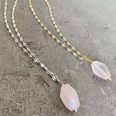 Necklace N°2 - Freyja - Pink Quartz