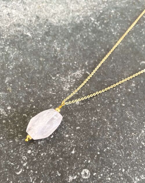 Collier N°3 - Freyja - Quartz Rose