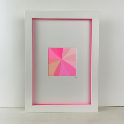 Mounted Mini Abstract | Pink