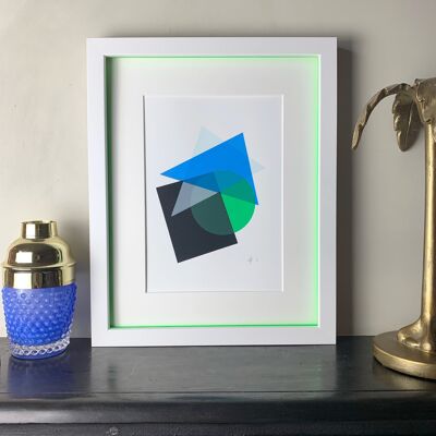 A4 Abstract | Green & Blue / G