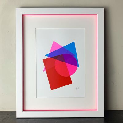 A4 Abstract | Pink & Blue / D
