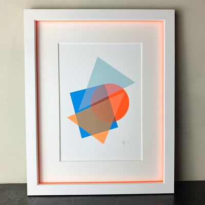 A4 Abstract | Orange & Blue / A