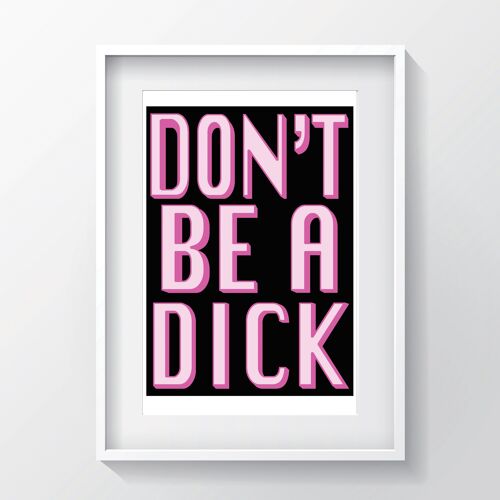 FLASH SALE ON DIGITAL PRINTS - A4 BLACK DICK