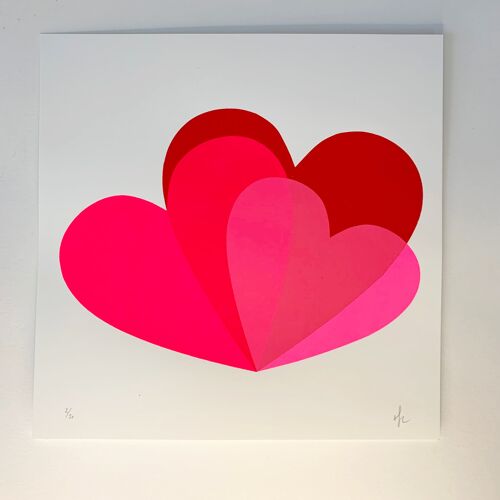 Trio of Hearts| Screen Print