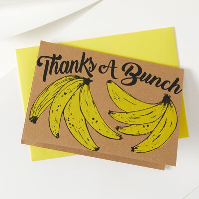 Muchas gracias | tarjeta de plátano | naturales