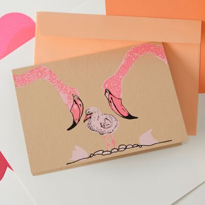 Flamingo Card | Natural