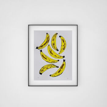 Sérigraphie banane | Blanc 2