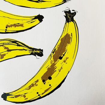 Sérigraphie banane | Blanc 3