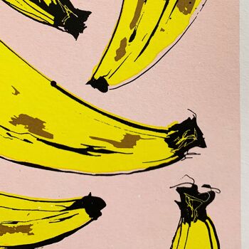 Sérigraphie banane | Rose 2