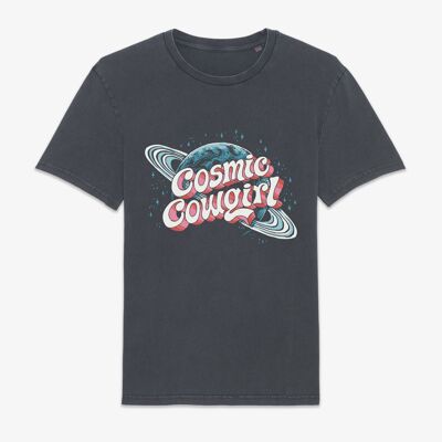 Vintage Indigo kosmisches T-Shirt