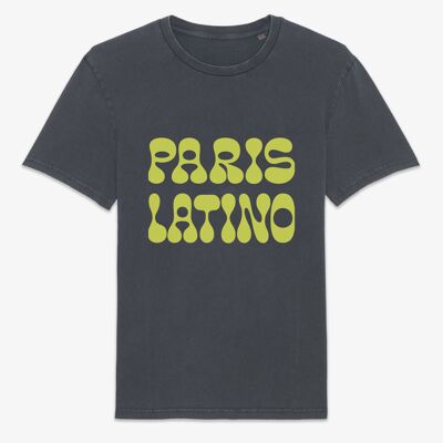 T-shirt vintage di Parigi indaco