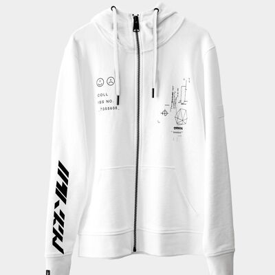 White Legacy Zip Hood Sun Storm