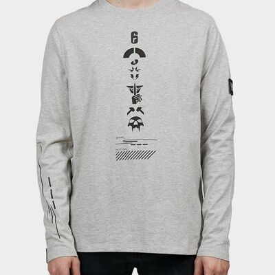 6 Siege Grey Longsleeve T-shirt