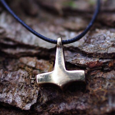 Mjollnir (petit) - Pendentif artisan en bronze-