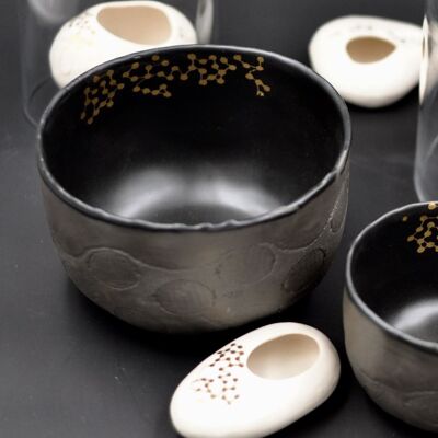 BOWLS "MOON" BLACK L