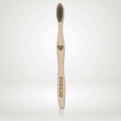 Biodegradable Adult Black Bamboo Toothbrush
